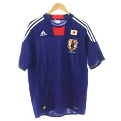 アディダス adidas Tシャツ XO 青 半袖 3本ライン ロゴワッペン /JP