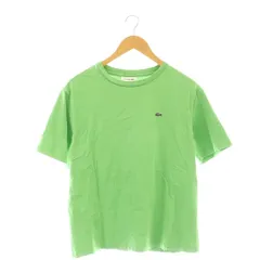 ラコステ LACOSTE クラシックフィット プレミアムコットンTシャツ カットソー ワッペン 36 グリーン /CX ■OS