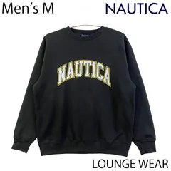 【未使用／メンズM】NAUTICA  クルーネック スウェット アーチロゴ チャコール