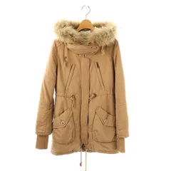 デュラスアンビエント DURAS ambient コード フード ミドル丈 ファー F ベージュ /AT ■OS ■GY39 ■AX