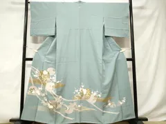 平和屋着物■豪華色留袖　駒刺繍　鬘帯草花丸文　金彩　正絹　逸品　CABD3562ev