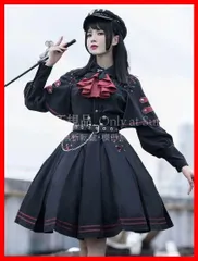「特価 再販」コスプレ衣装 軍服風ロリータワンピースロリータファッション4点セット CCJS1202P505