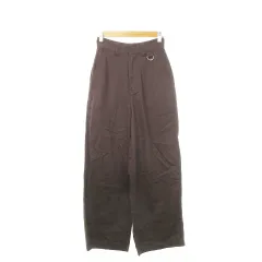 ヒステリックグラマー HYSTERIC GLAMOUR ワイドパンツ ストレート チノ コットン 小さいサイズ XS 茶 ブラウン /AH19 ■GY03のサムネイル
