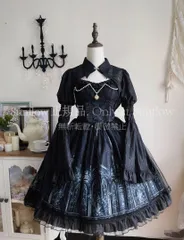 【美品★新品未使用】コスプレ衣装 ゴスロロリータJSジャンパースカーケープ姫2点セット CCJS1202P024