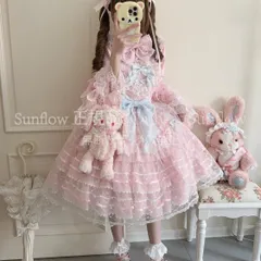 「特価 再販」コスプレ衣装 オリジナルデザイロリータワンピー豪華フリルドレ甘ロ優雅なプリンセス撮影イベントコスプレ衣装 CCJS1202P401