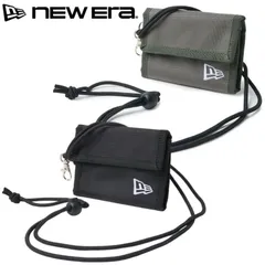 新品 NEWERA ニューエラ 正規品 ネックウォレット ウォレット 財布 ネックポーチ コンパクト 三つ折り財布 小銭入れ 大人用 子供用 ユニセックス メンズ レディース オリーブ グリーン 黒 ブラック 14751663 14751664