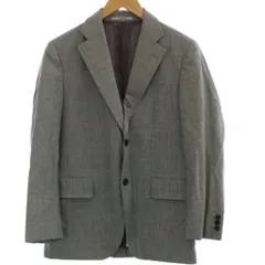 ジェイプレス J.PRESS ジャケット ブレザー ウール 34 グレー チェック柄 ノッチドラペル 長袖 /GG ■ECD001