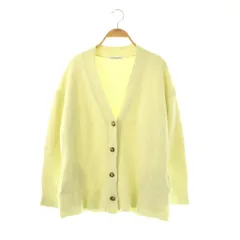 B&Y ユナイテッドアローズ BEAUTY&YOUTH ビューティー&ユース ウールカシミヤ アクアオーバーVネックカーディガン ニット 長袖 イエロー /HK ■OS