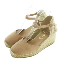 ガイモ GAIMO ウェッジソールエスパドリーユサンダル ストラップ 37 23.5cm ベージュ /MI ■OS