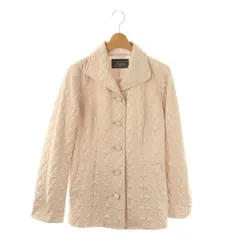 レリアン Leilian キルティング ショートコート ジャケット 9 ピンク /DF ■OS