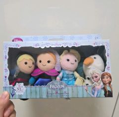 (4個まとめ) ディズニー アナと雪の女王 エルサ アナ オラフ クリストフ 指人形 プリンセス