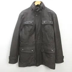 K■ウィンドアーマー/WIND ARMOR 羊革 ラムレザージャケット【LL】茶/MENS■20【中古】