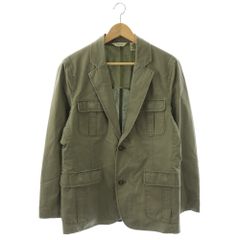 エルエルビーン L.L.BEAN テーラード ジャケット ミリタリー エルボーパッチ コットン 40 カーキ 276207 /CX 
