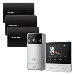 【迅速に発送】【セット買い】 SwitchBot テレビドアホン カード インターホン - スイッチボット - 工事不要 遠隔確認 スマートロックを解錠 7033eeb5