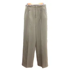 クラシカルエルフ classicalelf ワイドパンツ スラックス イージー センタープレス M カーキ 緑 グリーン /AU