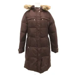 マイケルマイケルコース Michael michael kors ダウンコート ジャケット ロング フェイクファー M 茶 ブラウン /JS ■ECD001