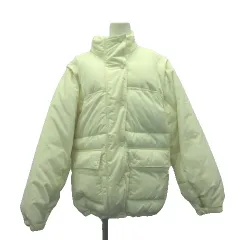 ダブルクローゼット w closet 中綿ジャケット パフ 上着 F 白 オフホワイト 2way ベスト 長袖 /GR ■GY58のサムネイル