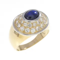 K18YG/K18WG サファイヤ リング 1.36CT