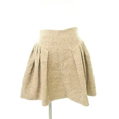 ミリー milly 美品 ミニ スカート フレア US製 0 約XSサイズ ベージュ ■YHS4のサムネイル