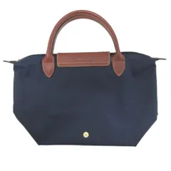 ロンシャン LONGCHAMP ル プリアージュ トートバッグ ハンドバッグ ナイロン ロゴ押印 青 ブルー ■WY