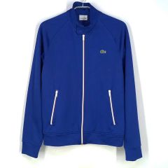 ラコステ メンズ 秋冬 コットン スリム ジップアップ ジャケット ダークブルー 100 (HU43316)