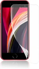 JACRON アンチグレア ・ ガイド枠付きiPhone SE3専用 フィルム 非ガラス SE2全面 保護 フィルムTPU1枚IPhone / iPhone8 iPhone7用 指紋認証対応TPU素材 3D設計 指紋防止 (MO-AA293)