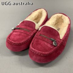 美品❤️希少 UGG アグ スリッポン ピンク モカシン23.0cm ファー