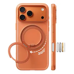 【新品】 TORRAS iPhone 17 Pro 用ケース 【カチカチ・多機能360度回転スタンド】リング Ostand O3 Fitness MagSafe対応 米軍MIL規格耐衝撃 スタンド 指紋防止 黄変防止 カメラコントロールボタン付き ストラップホ