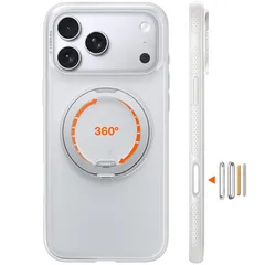 【新品】 TORRAS iPhone 17 Pro Max 用ケース 【カチカチ・多機能360度回転スタンド】リング Ostand O3 Fitness MagSafe対応 米軍MIL規格耐衝撃 スタンド 指紋防止 黄変防止 カメラコントロールボタン付き  1