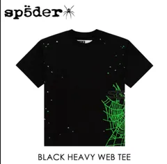 SP5DER スパイダー 【  HEAVY WEB TEE 半袖Tシャツ 】【ブラック】【入手困難】【XS】【S】【M】