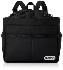 新品 [アウトドアプロダクツ] リュック エコバッグ レジカゴ対応型 大容量 軽量 バスケット 抗菌 保冷剤ポケット BLACK1(オールブラック)