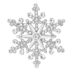 【在庫処分】可愛い 優雅的 雪の華 ジルコニア コサージュ 胸飾り キラキラ 卒業式 入学式 結婚式 ブローチ セレモニー フォーマル ジャケット スーツ ドレス アクセ FASELE パーティー ピン 母の日 ギフト 贈り物 プレゼント