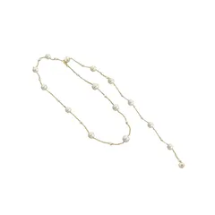 【人気商品】ロングネックレス パールネックレスロング おしゃれ 結婚式 母の日 入卒式 披露宴 白