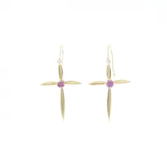 K18YG ガーネット ピアス