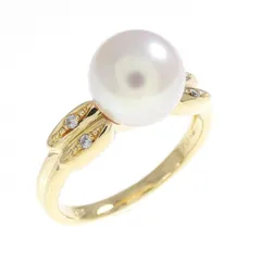 K18YG アコヤパール リング 8mm