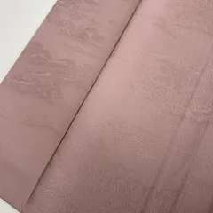 色無地 上品な地紋 一つ紋 正絹 着物 MK-4864