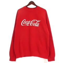 コーエン coen タグ付き コカコーラ トレーナー スウェット 裏起毛 レッド L ■FF