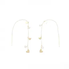 K18YG ホワイトトパーズ ピアス