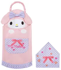 新品 スケーター(Skater) エプロン 三角巾 セット 子供用 110～130cm 名前タグ付き サンリオ マイメロディ 女の子 KNE1-A