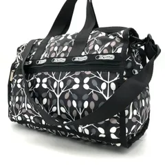 LeSportsac レスポートサック ボストンバッグ 2way 総柄 ブラック 鞄