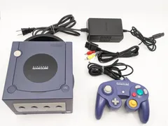 【動作確認済】すぐ遊べるセット Nintendo ゲームキューブ 本体 DOL-001 バイオレット 純正コントローラー ACアダプター AVケーブル付 任天堂 ニンテンドー GAMECUBE