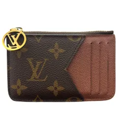 ルイヴィトン モノグラム ポルトカルトロミー M81880 ゴールド金具 PVC レザー ブラウン カードケース LOUIS VUITTON