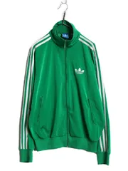 【お得なクーポン配布中!】 アディダス フルジップ トラック ジャケット メンズ M / ジャージ ジャンパー ブルゾン ストレッチ ハイネック 3ライン トレフォイル ロゴ