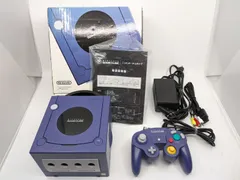 【動作確認済】Nintendo ゲームキューブ 本体 DOL-001 バイオレット 箱付き 純正コントローラー ACアダプター AVケーブル付 任天堂 ニンテンドー GAMECUBE