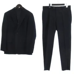 パーソンズ PERSON'S スーツ セットアップ ストライプ ネイビー AB6 ■GY12