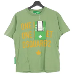 ディースクエアード DSQUARED2 22SS One Life Ranny Tee プリントＴシャツ カットソー 半袖 コットン XS グリーン 緑 S73GC0266 国内正規