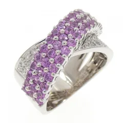 K18WG サファイヤ リング 1.65CT