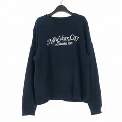 ネペンテス NEPENTHES OTAKARA NYC お宝 25SS Printed Sweat Crew Shirt クルーネックスウェット トレーナー 長袖 L ネイビー 紺 QV1935のサムネイル