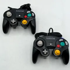 【中古動作品】ゲームキューブ コントローラー ブラック 2個セット Nintendo Gamecube NGC 任天堂 ニンテンドー