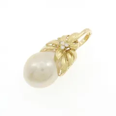 K18YG 白蝶パール ペンダント